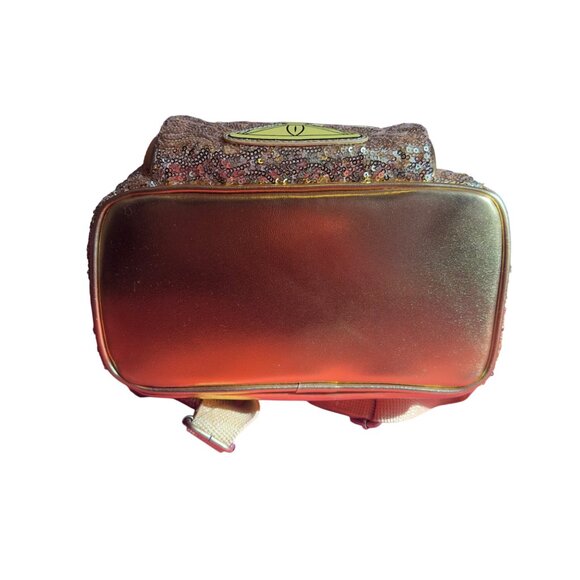 Disney Loungefly Beauty & The Beast Lumiere Mini Backpack With Sequins & Gold Ac - Picture 6 of 6